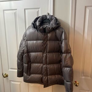 Men's Gray Puffer Jacket aritzia superpuff 2xl